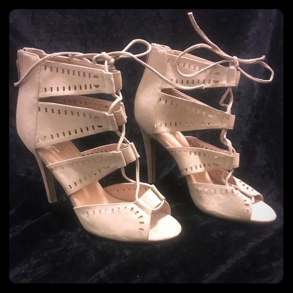 Tan strapy sandals